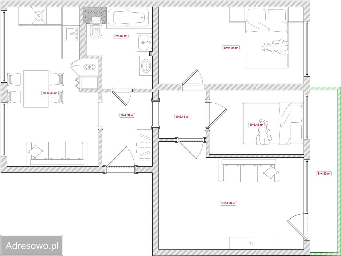 Mieszkanie 4-pokojowe Lublin Czuby, ul. Fantastyczna. Zdjęcie 17