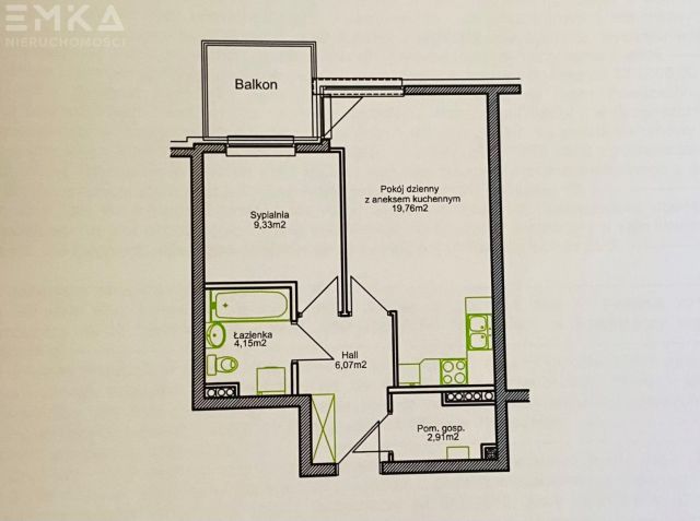 Mieszkanie 2-pokojowe Bydgoszcz Czyżkówko, ul. Elbląska. Zdjęcie 20