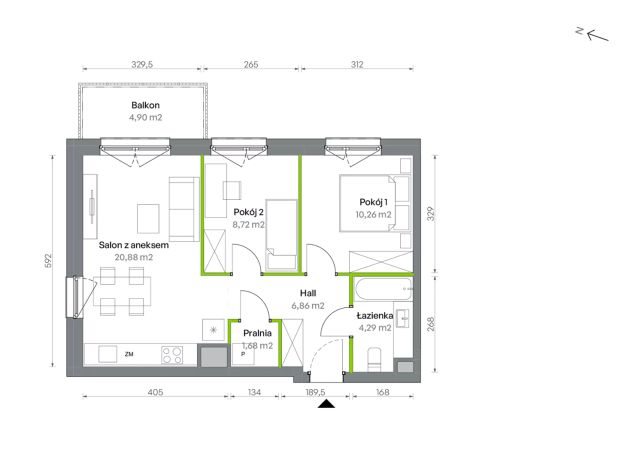 Mieszkanie 3-pokojowe Warszawa Targówek, ul. Oliwska. Zdjęcie 16
