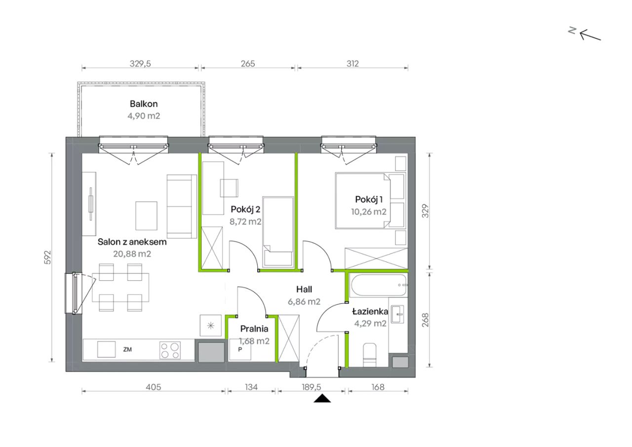 Mieszkanie 3-pokojowe Warszawa Targówek, ul. Oliwska. Zdjęcie 16