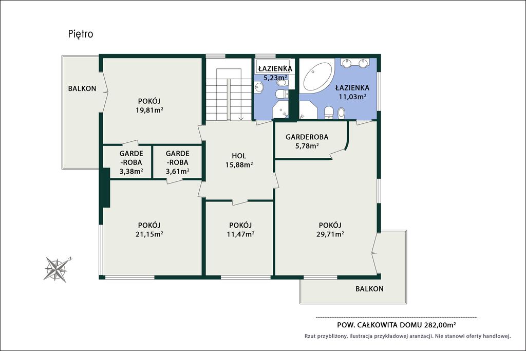 dom wolnostojący, 6 pokoi Chotomów, ul. Bagienna. Zdjęcie 12