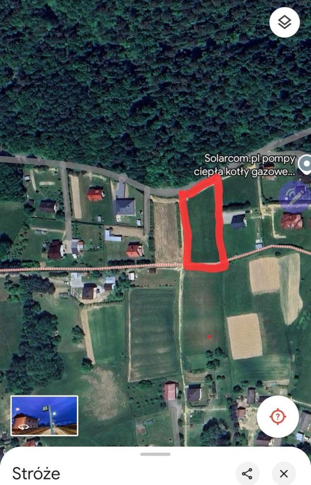 Działka budowlana Stróże. Zdjęcie 2