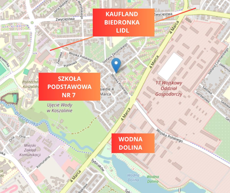 Mieszkanie 2-pokojowe Koszalin Centrum, ul. Władysława Reymonta. Zdjęcie 2