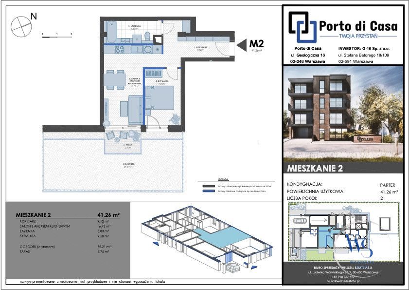 Mieszkanie 2-pokojowe Warszawa Włochy, ul. Geologiczna. Zdjęcie 9