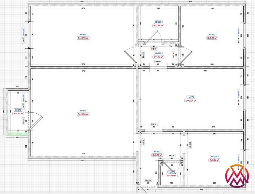 Mieszkanie 4-pokojowe Łódź Bałuty, ul. Lutomierska. Zdjęcie 13