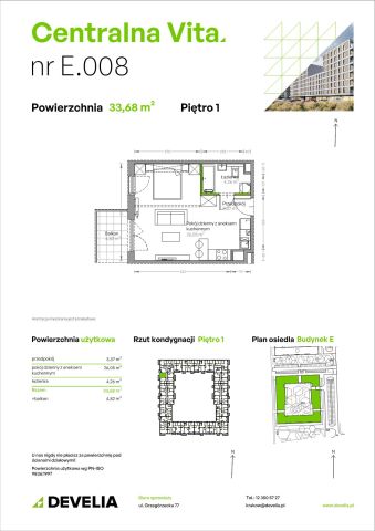 Mieszkanie 1-pokojowe Kraków Czyżyny, ul. Romana Ciesielskiego. Zdjęcie 14