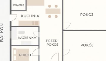 Mieszkanie 3-pokojowe Bytom Śródmieście, ul. Jana Matejki