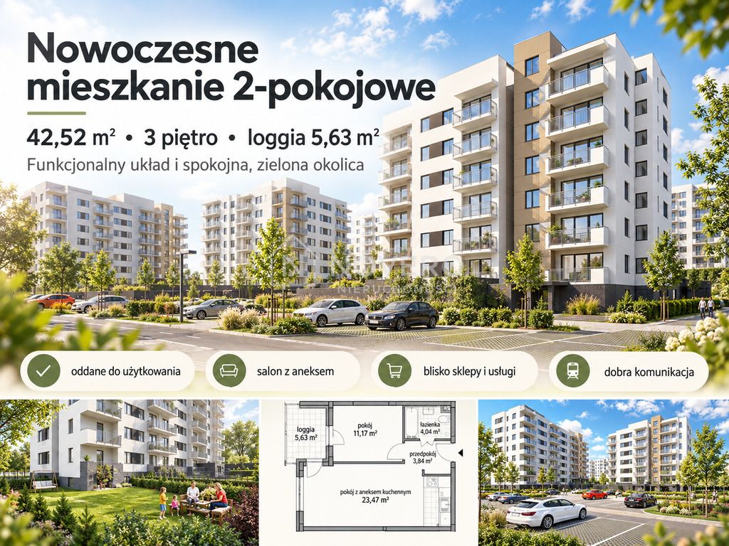 Mieszkanie 2-pokojowe Rzeszów. Zdjęcie 3