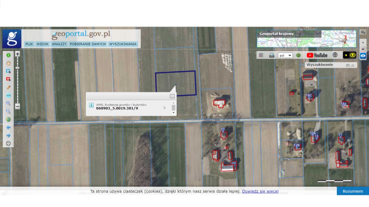 Działka budowlana Bychawa Podzamcze, ul. Podzamcze