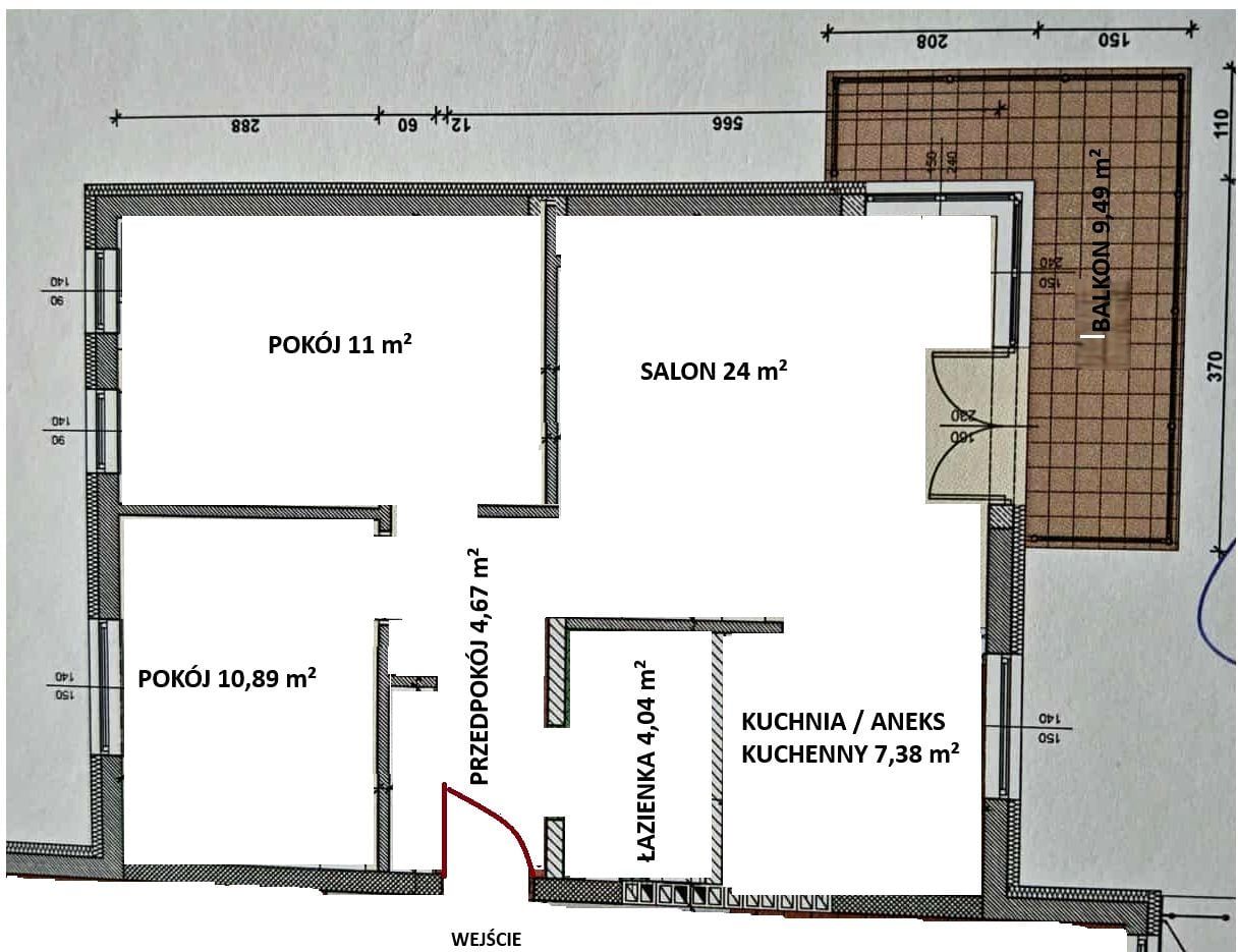 Mieszkanie 3-pokojowe Rzeszów Drabinianka, ul. Władysława Grabskiego. Zdjęcie 4