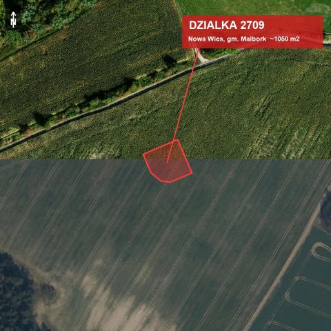 Działka budowlana Nowa Wieś Malborska, nowa wies. Zdjęcie 1