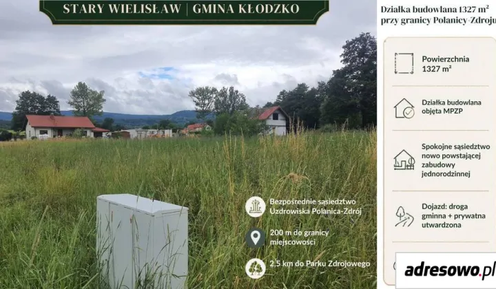 Działka budowlana Stary Wielisław