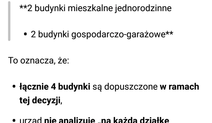Działka budowlana Osusz