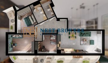 Mieszkanie 4-pokojowe Kraków Podgórze, ul. Puszkarska