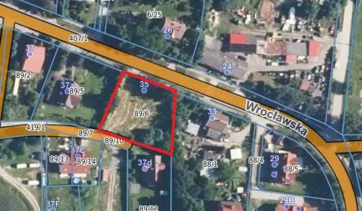 Działka budowlana Szewce, ul. Wrocławska