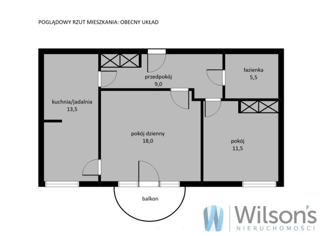Mieszkanie 2-pokojowe Warszawa Żoliborz, ul. Gwiaździsta. Zdjęcie 5