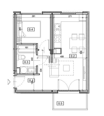 Mieszkanie 2-pokojowe Warszawa Białołęka, ul. Kartograficzna. Zdjęcie 8