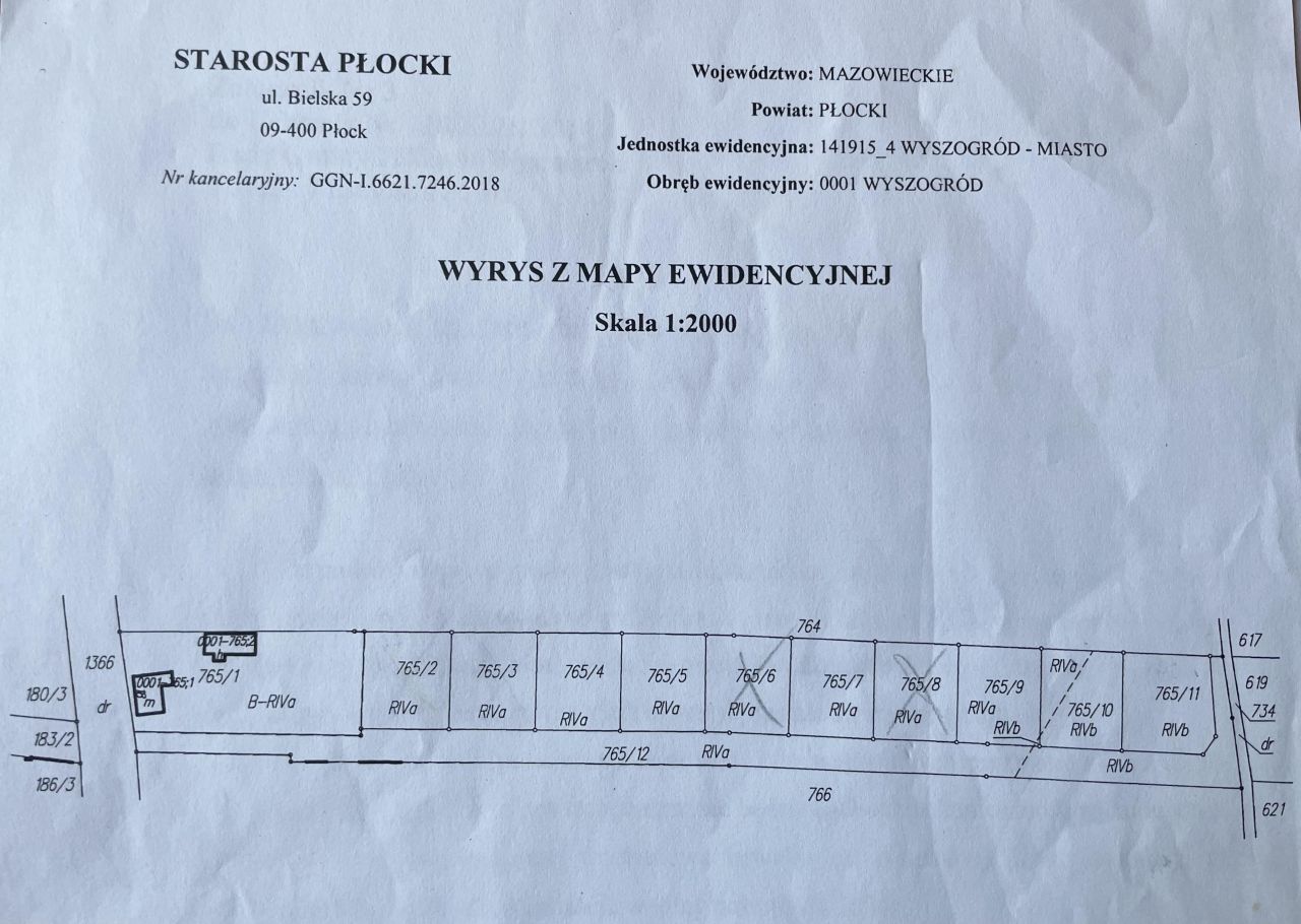 Działka budowlana Wyszogród, ul. Zamieście