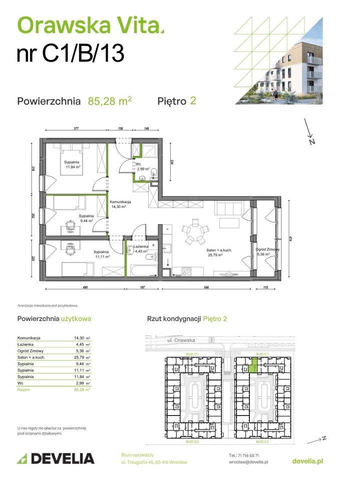 Mieszkanie 4-pokojowe Wrocław Ołtaszyn, ul. Orawska. Zdjęcie 8