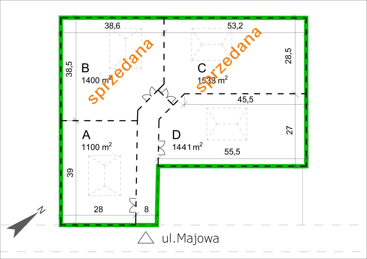 Działka budowlana Wyględy, ul. Majowa. Zdjęcie 2