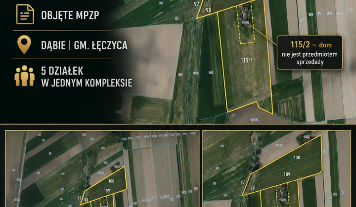 Działka rolno-budowlana Dąbie
