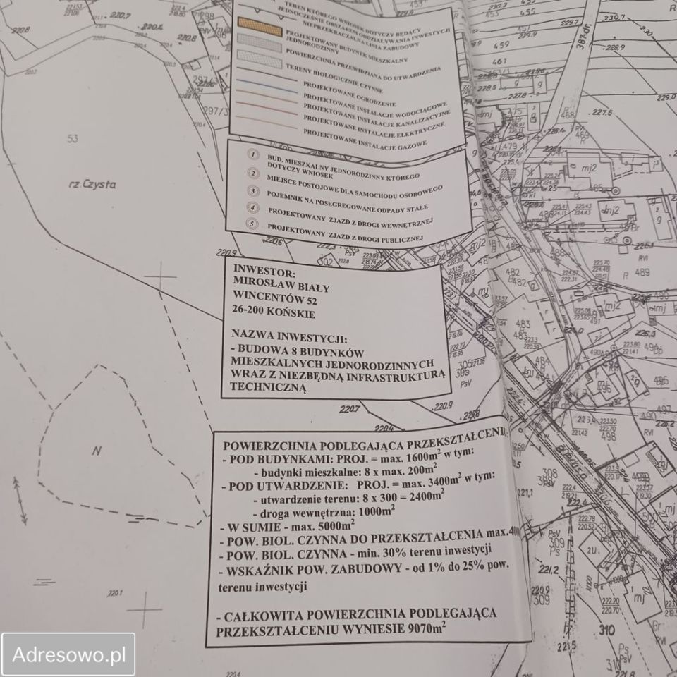 Działka budowlana Dyszów, ul. Bolesława Prusa. Zdjęcie 8