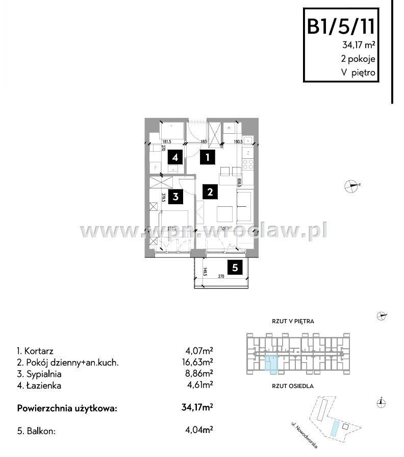 Mieszkanie 2-pokojowe Wrocław Nowy Dwór. Zdjęcie 2