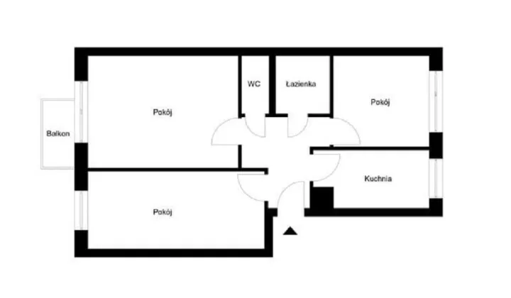 Mieszkanie 3-pokojowe Kraków Podgórze Duchackie, ul. Serbska
