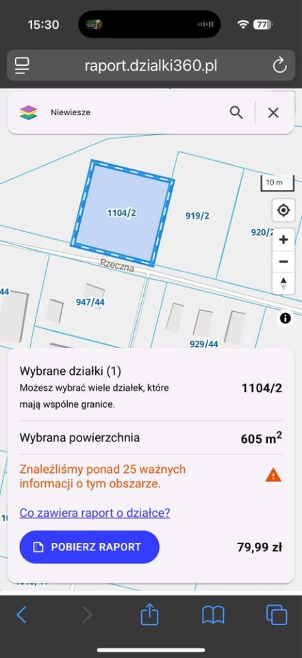 Działka Niewiesze, ul. Rzeczna. Zdjęcie 2