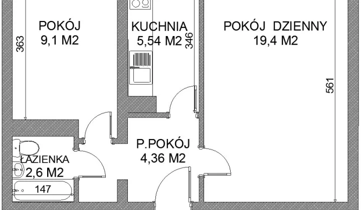Mieszkanie 2-pokojowe Warszawa Żoliborz, ul. Władysława Broniewskiego