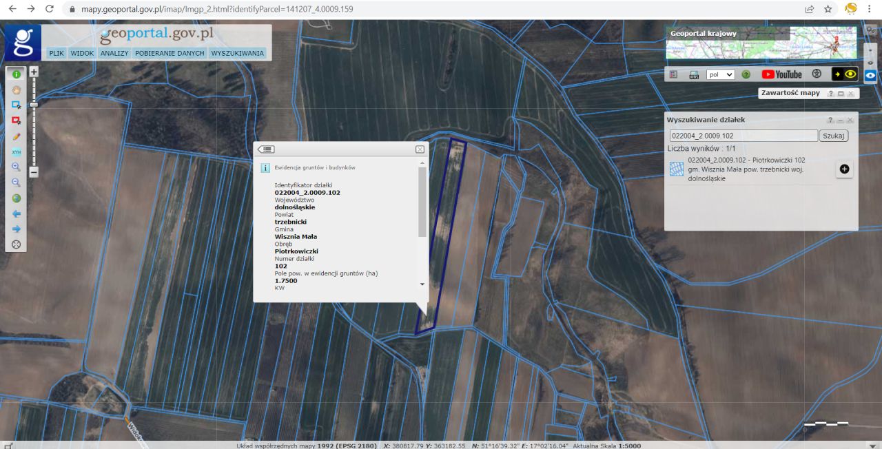 Działka rolna Piotrkowiczki, ul. Pocztowa. Zdjęcie 3