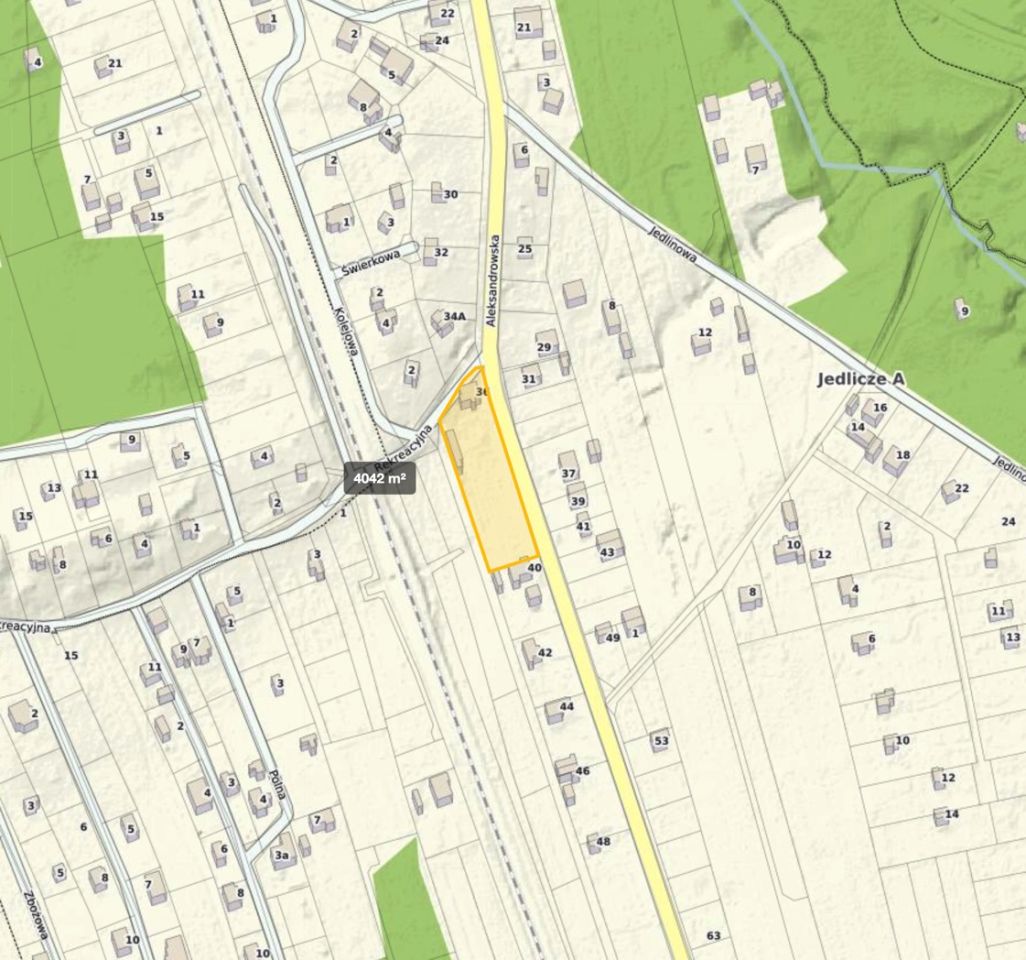 Działka budowlana Jedlicze A, ul. Aleksandrowska. Zdjęcie 2