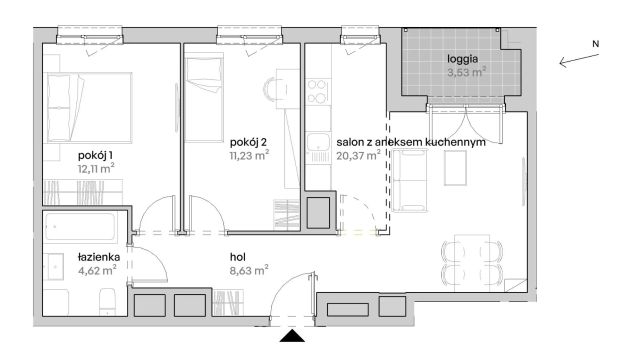 Mieszkanie 3-pokojowe Poznań Starołęka, ul. Unii Lubelskiej. Zdjęcie 7