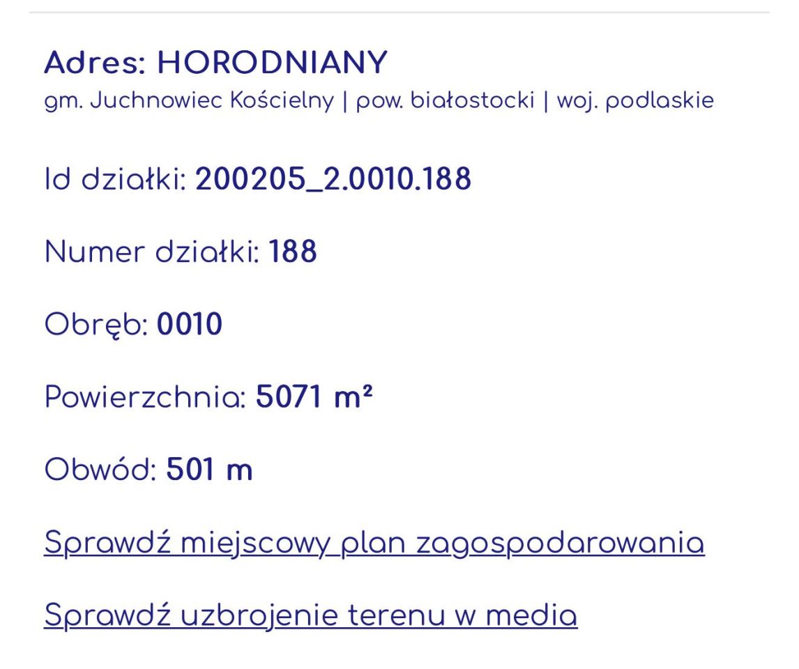 Działka inwestycyjna Horodniany, Horodniany