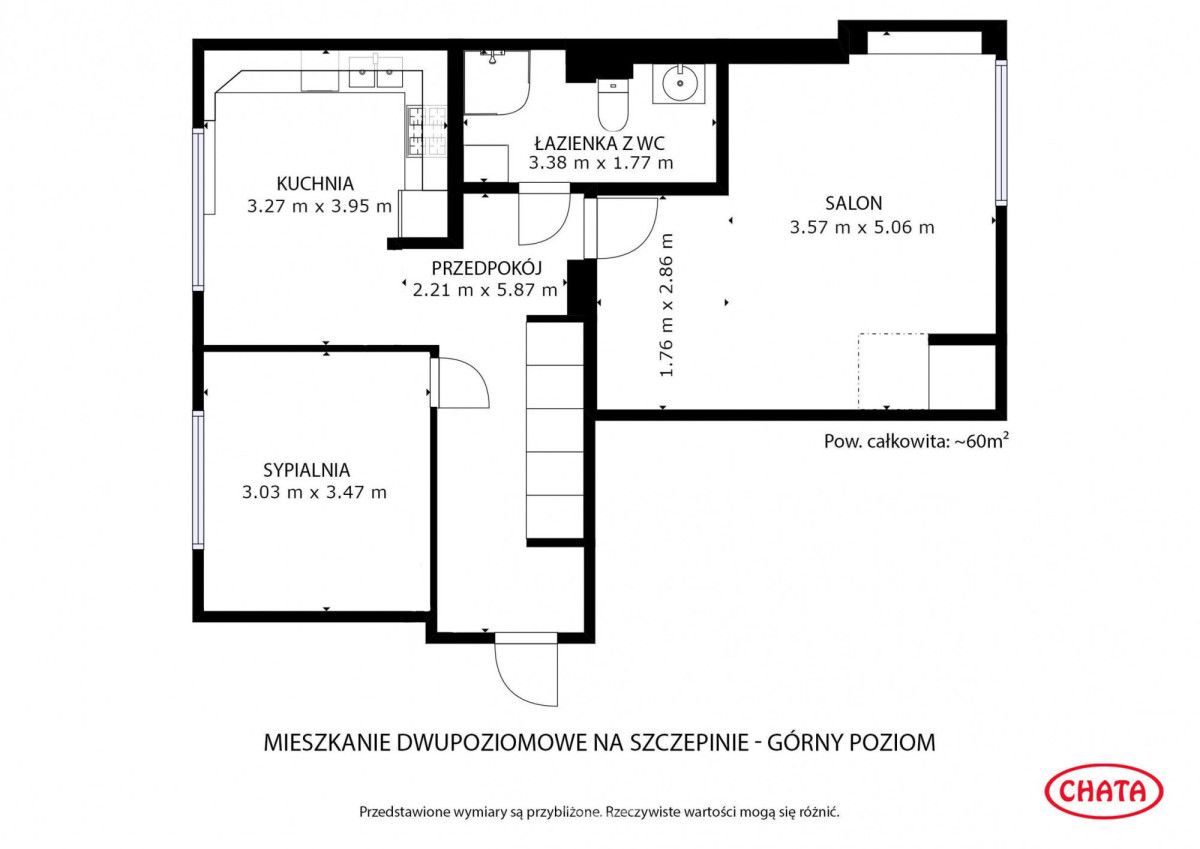 Mieszkanie 2-pokojowe Wrocław Szczepin, ul. Słubicka. Zdjęcie 5