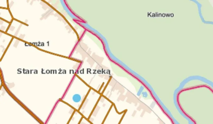 Działka budowlana Stara Łomża przy Szosie, ul. Dolna