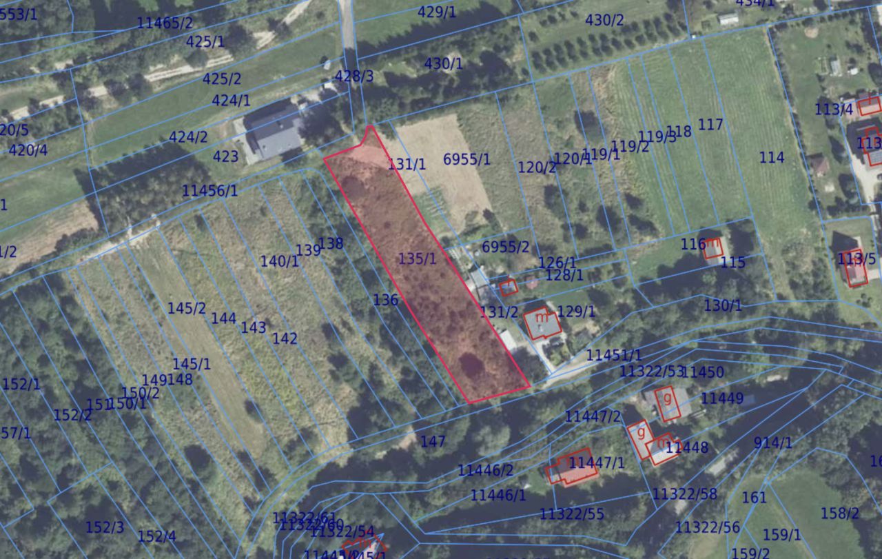 Działka budowlana Ponikiew Chobot, Ponikiew. Zdjęcie 1