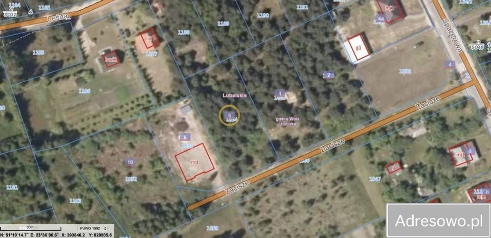 Działka budowlana Wola Uhruska, ul. Zacisze. Zdjęcie 2