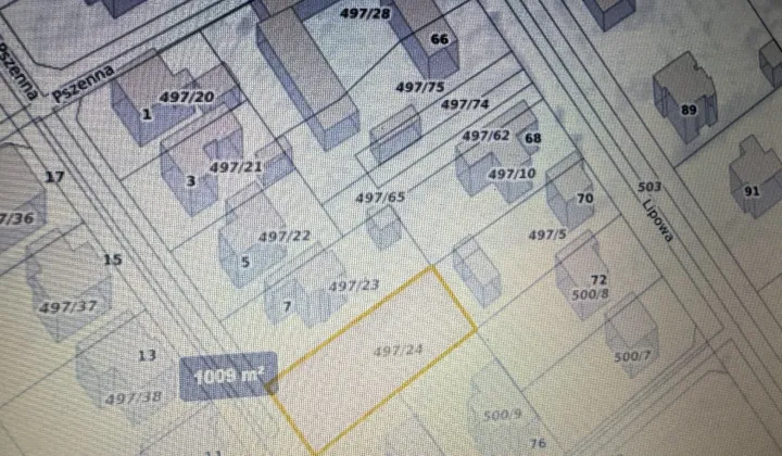 Działka budowlana Wilkowice, ul. Pszenna