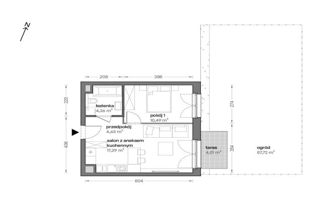 Mieszkanie 2-pokojowe Katowice Brynów, ul. Ceglana. Zdjęcie 7