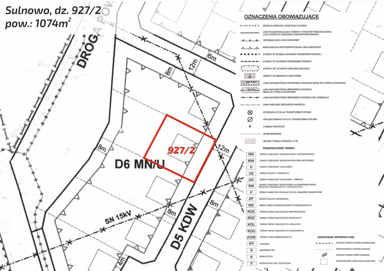 Działka budowlana Sulnowo, ul. Bratkowa. Zdjęcie 8