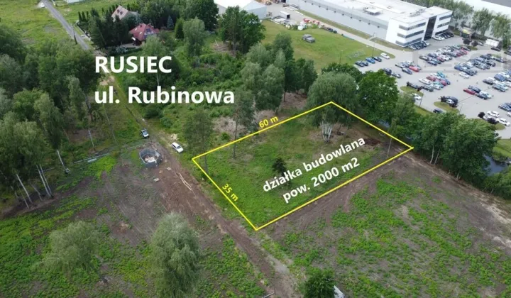 Działka budowlana Rusiec, ul. Rubinowa