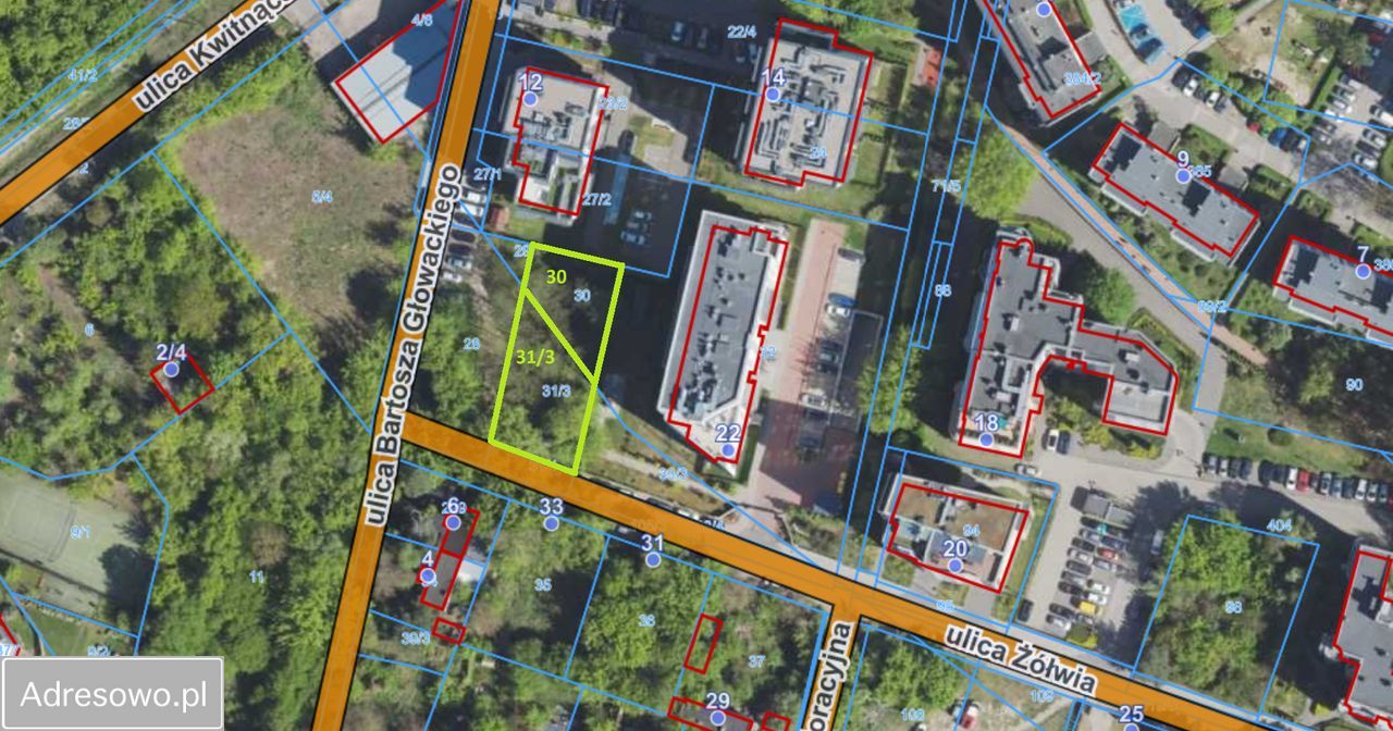 Działka Warszawa Bielany, ul. Żółwia. Zdjęcie 2