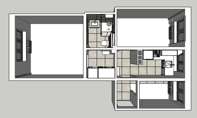 Mieszkanie 3-pokojowe Kraków Nowa Huta, os. Józefa Strusia. Zdjęcie 1