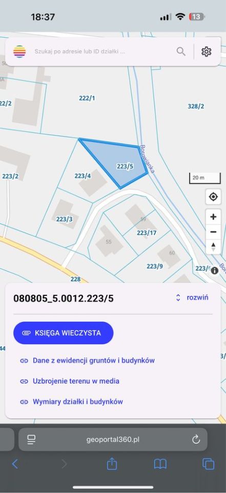 Działka budowlana Ługów. Zdjęcie 2