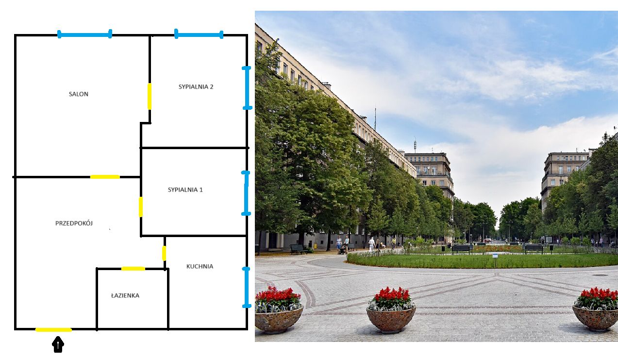 Mieszkanie 3-pokojowe Kraków Nowa Huta, os. Centrum C. Zdjęcie 2
