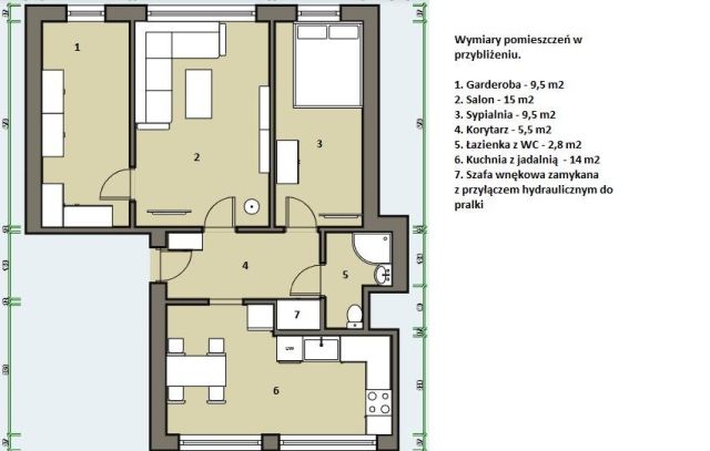 Mieszkanie 4-pokojowe Łowicz, ul. Stefana Starzyńskiego. Zdjęcie 1