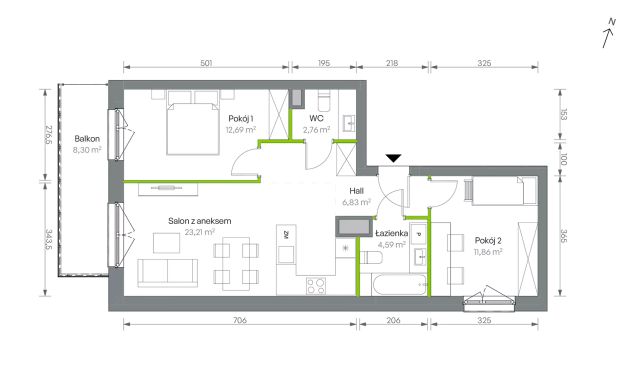 Mieszkanie 3-pokojowe Warszawa Targówek, ul. Oliwska. Zdjęcie 16