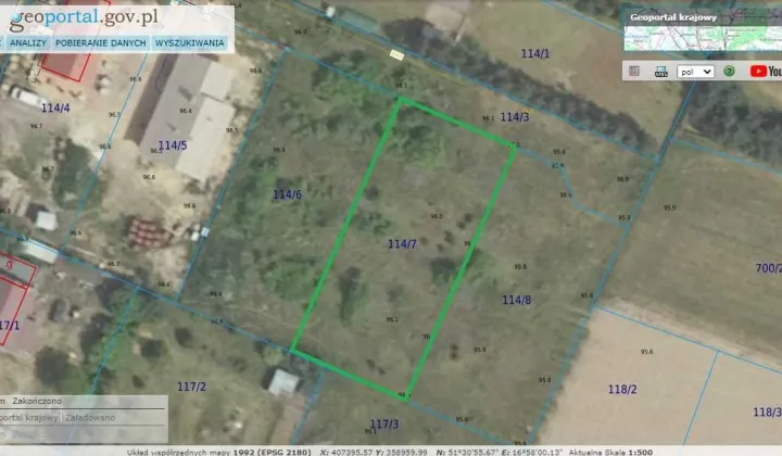 Działka budowlana Radziądz, ul. Szeroka