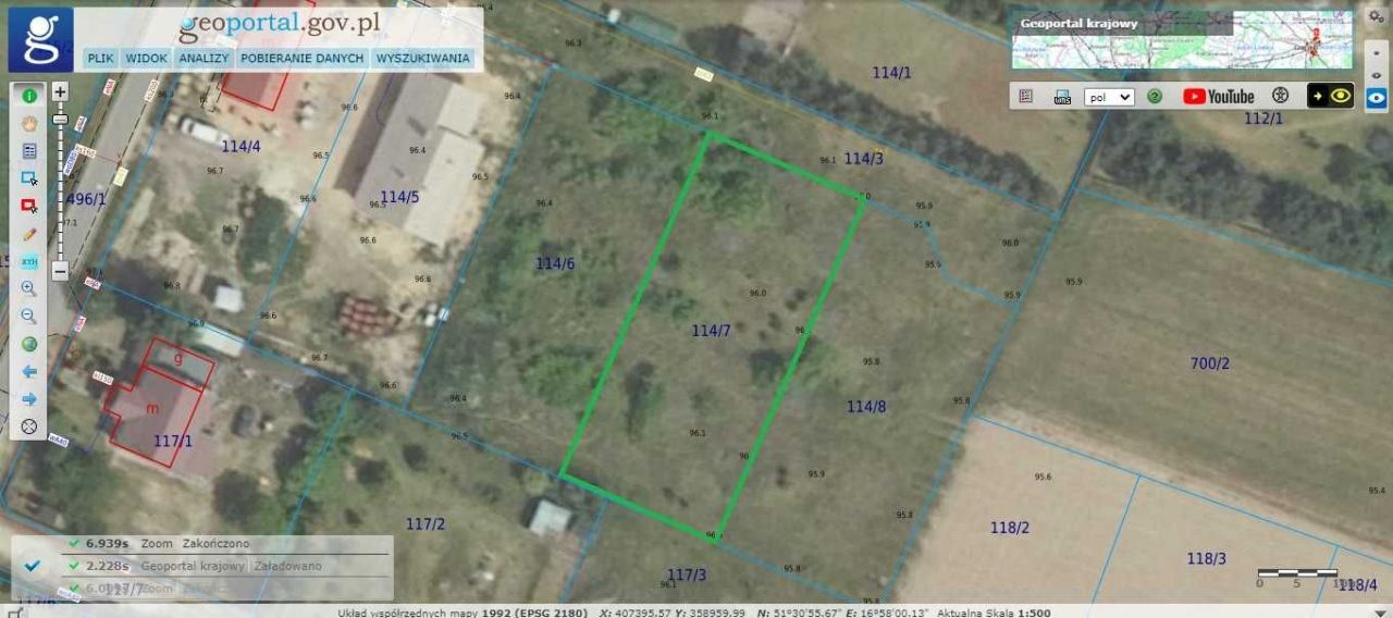 Działka budowlana Radziądz, ul. Szeroka